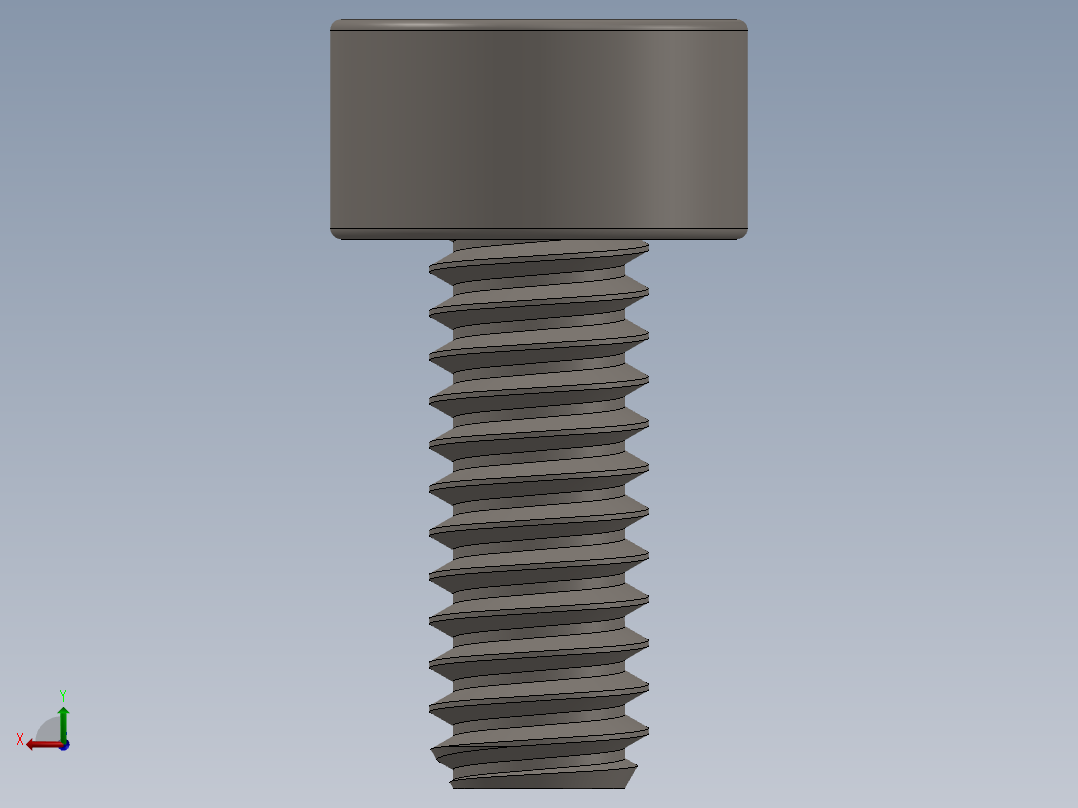Screw_DIN_912_M2x5F_A2.SLDPRT公制内六角螺钉后视图