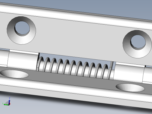 铰链、-自制扭簧合页 长度30mm 采用M3