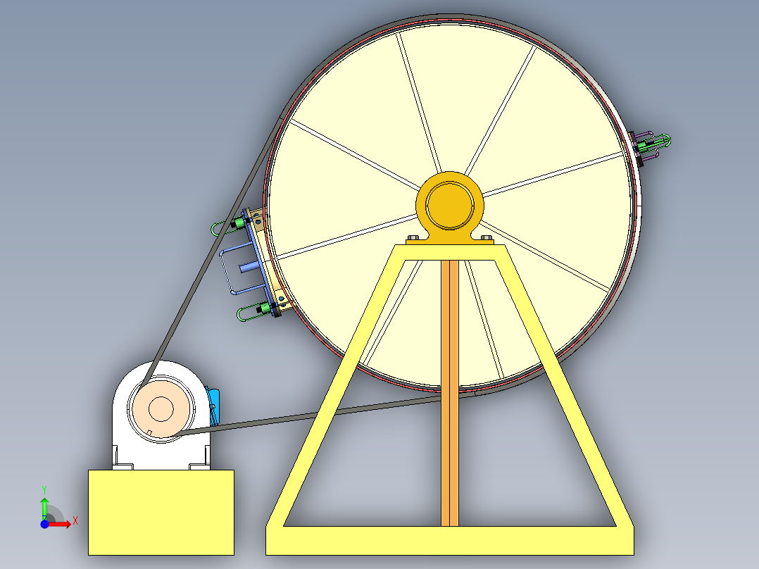 B3003464-湿球磨机前视图