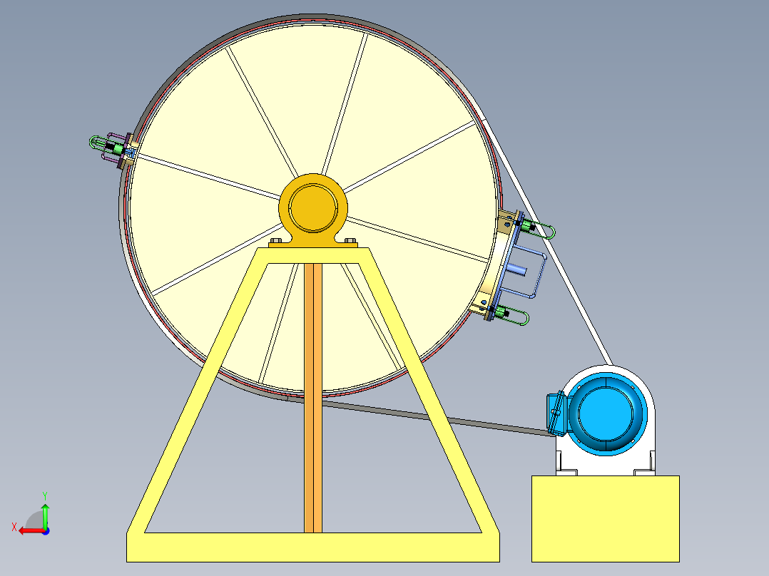 B3003464-湿球磨机后视图