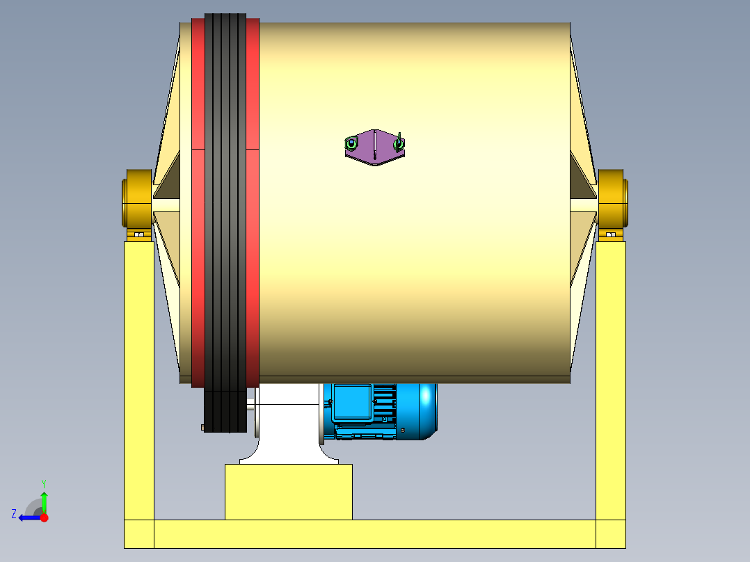 B3003464-湿球磨机右视图