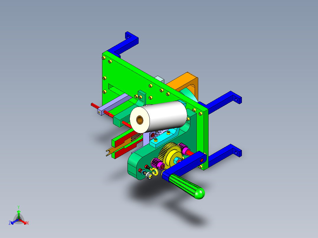 B2004373-渔网针线绕线器主视图