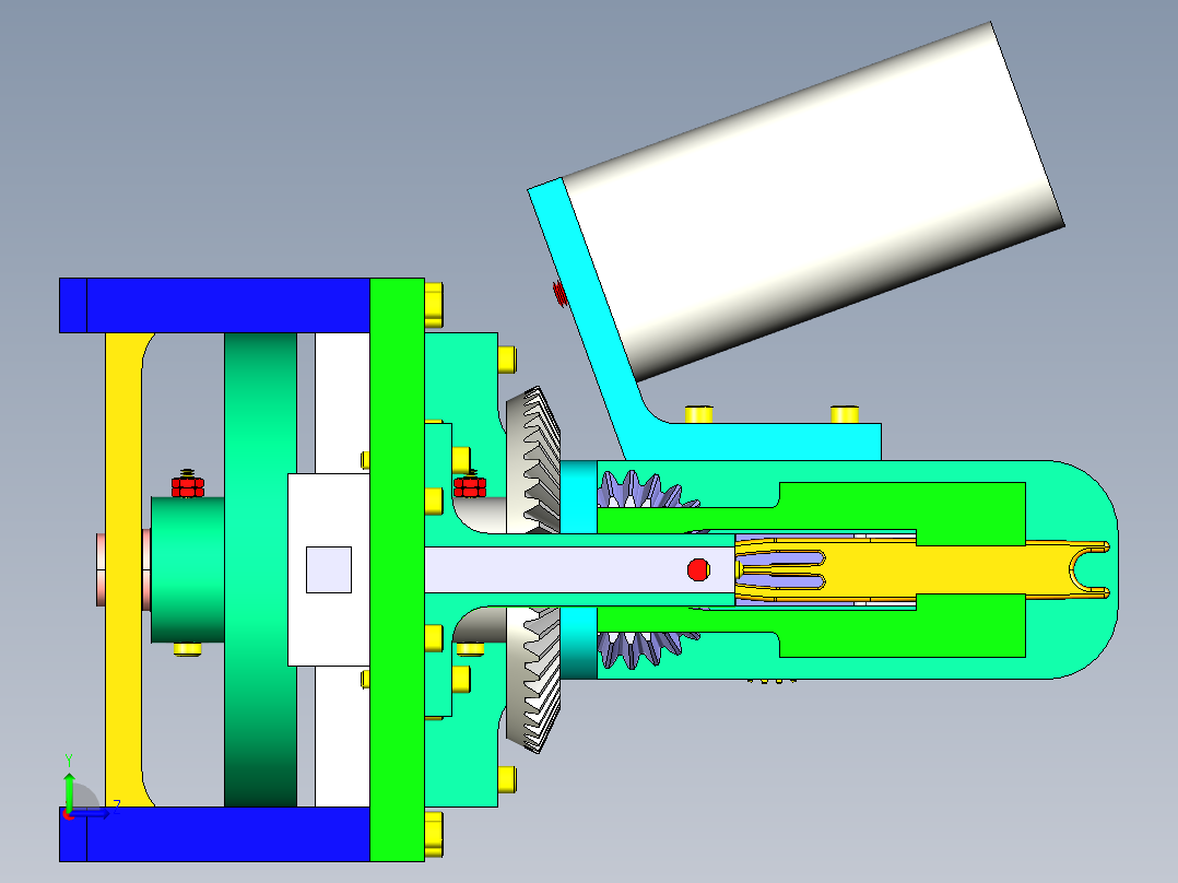 B2004373-渔网针线绕线器左视图