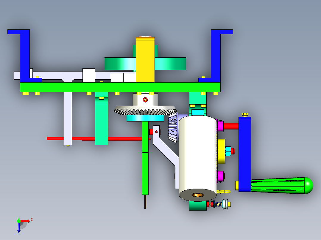 B2004373-渔网针线绕线器俯视图
