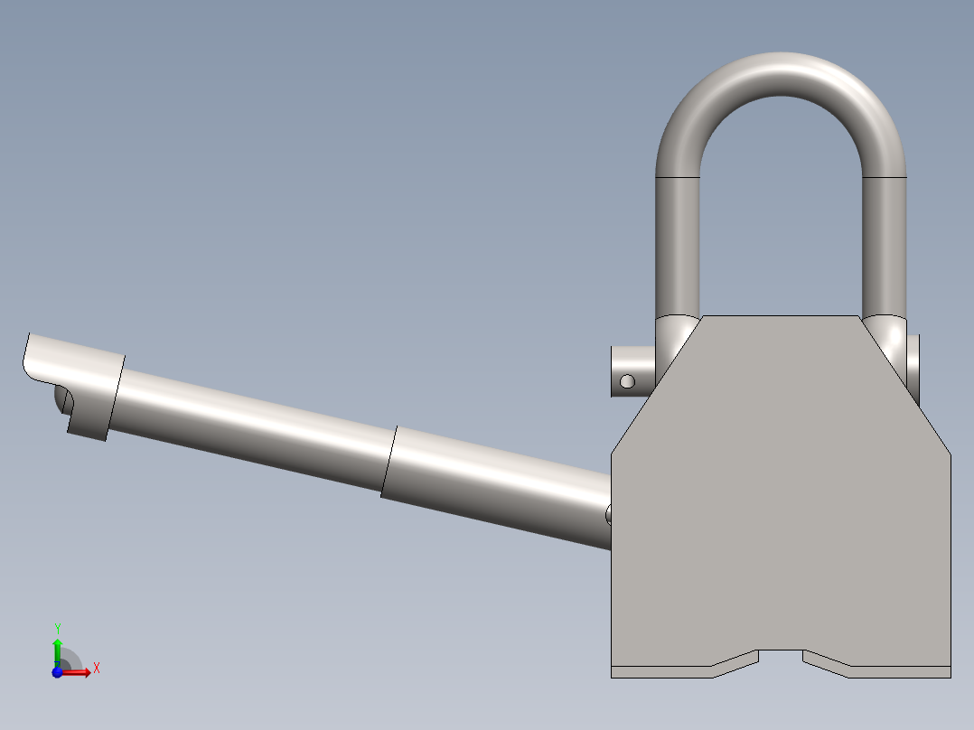 磁力升降机 - 400 公斤前视图