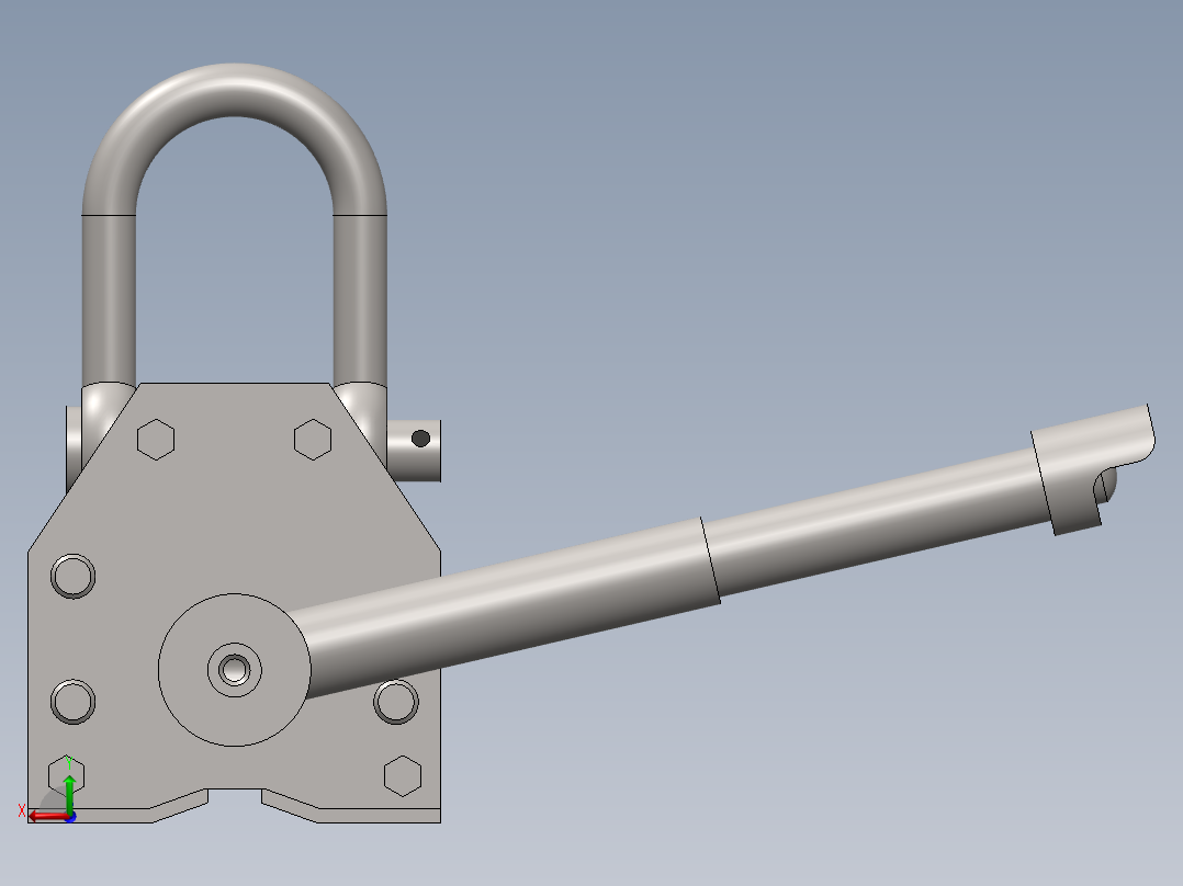 磁力升降机 - 400 公斤后视图