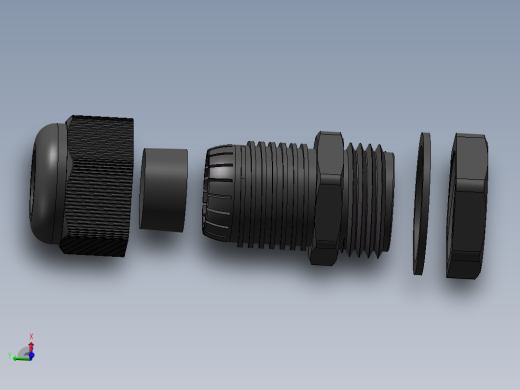 4分增安防爆尼龙电缆接头