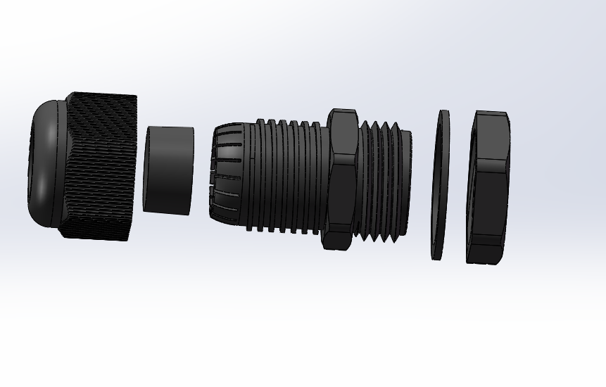 4分增安防爆尼龙电缆接头