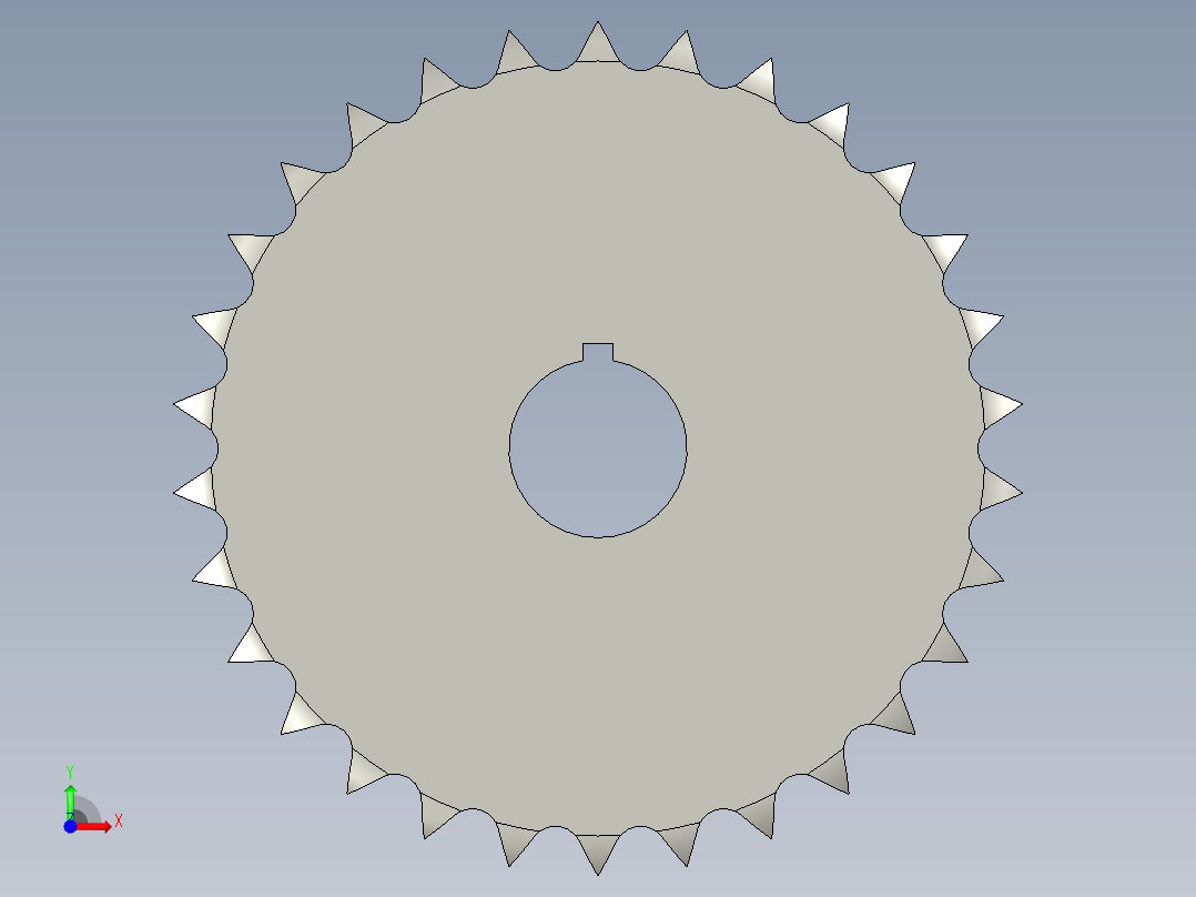 链轮-16A系列ST16A_ST16A-30-N25前视图