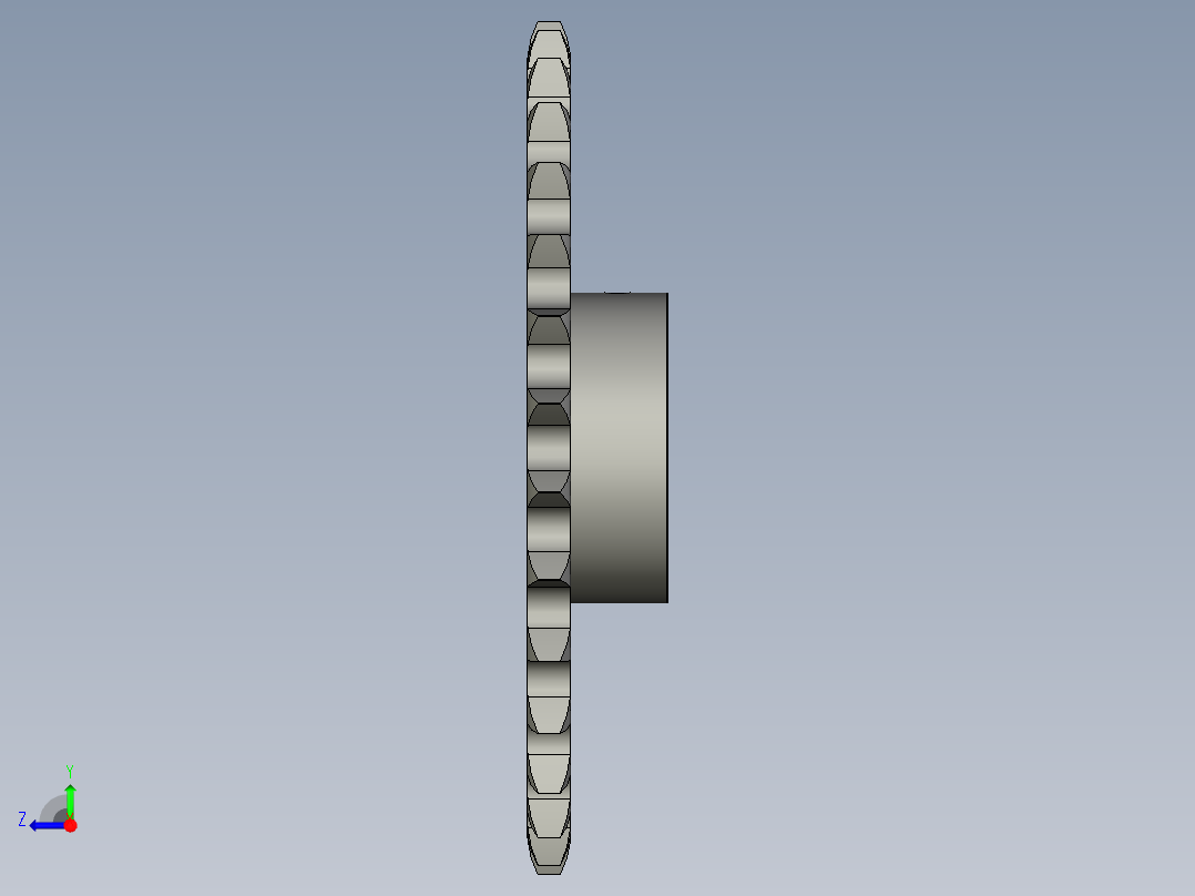 链轮-16A系列ST16A_ST16A-30-N25右视图