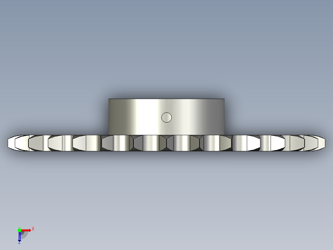 链轮-16A系列ST16A_ST16A-30-N25俯视图