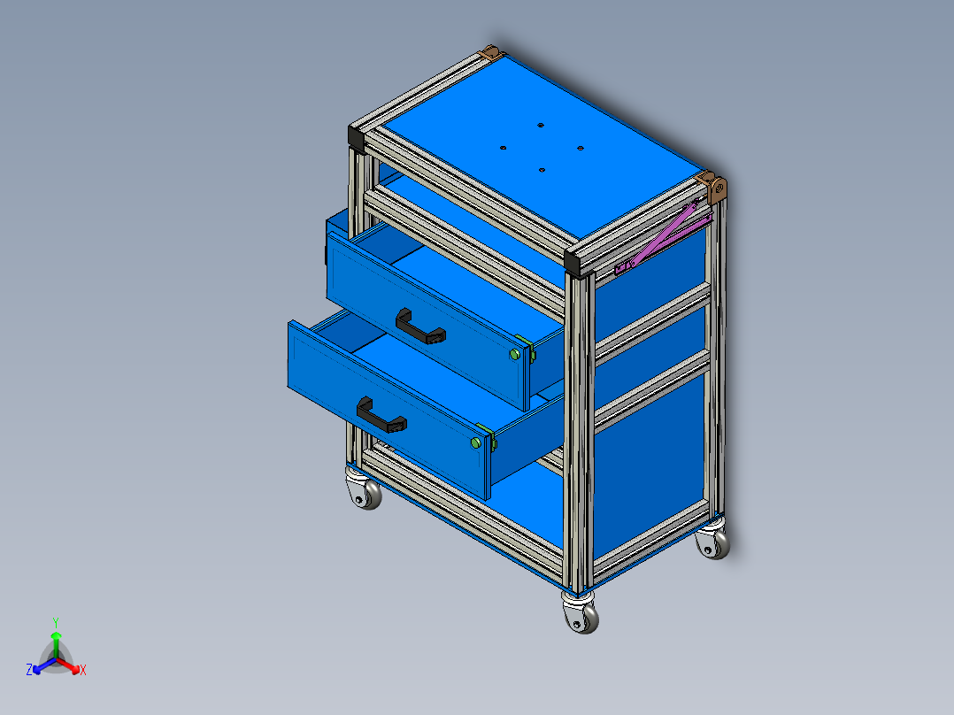 多功能储存工具车