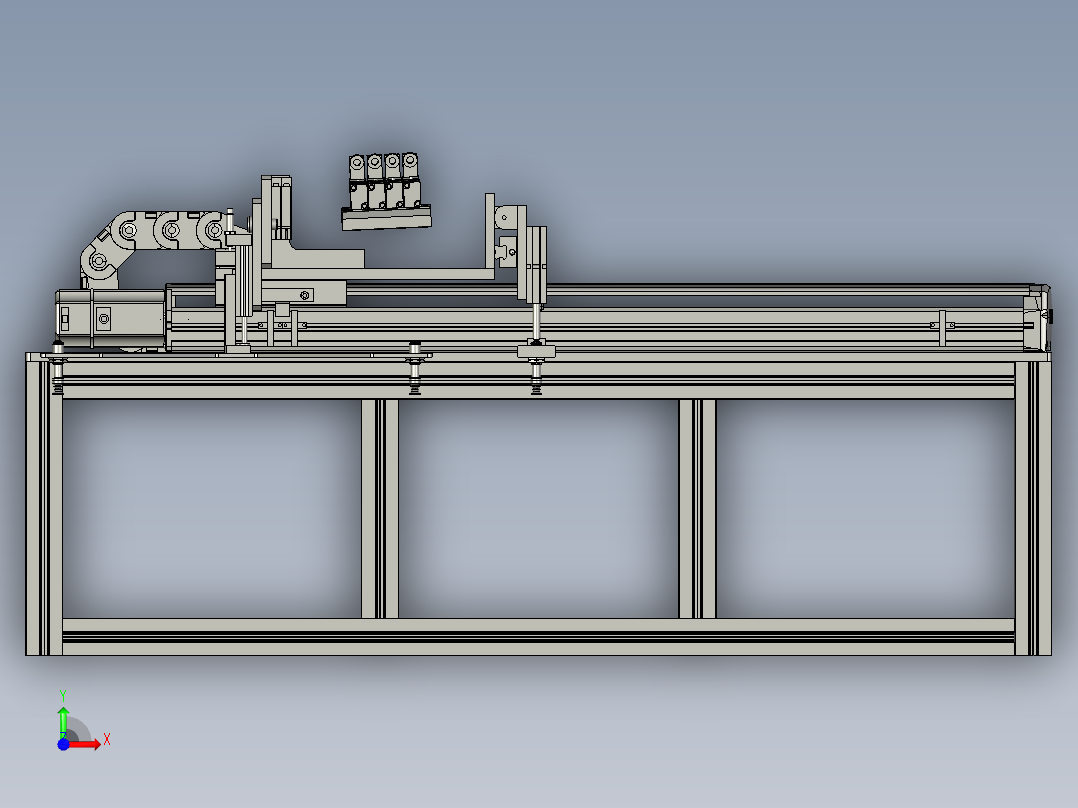 平移模块前视图