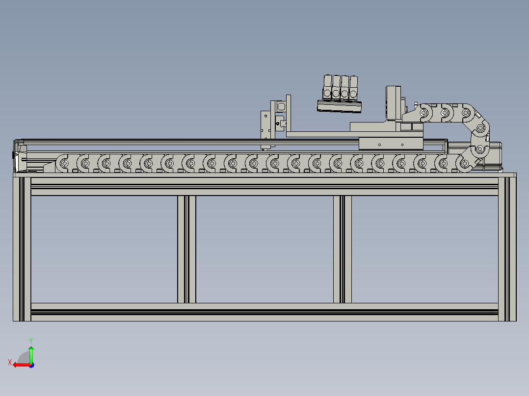 平移模块后视图