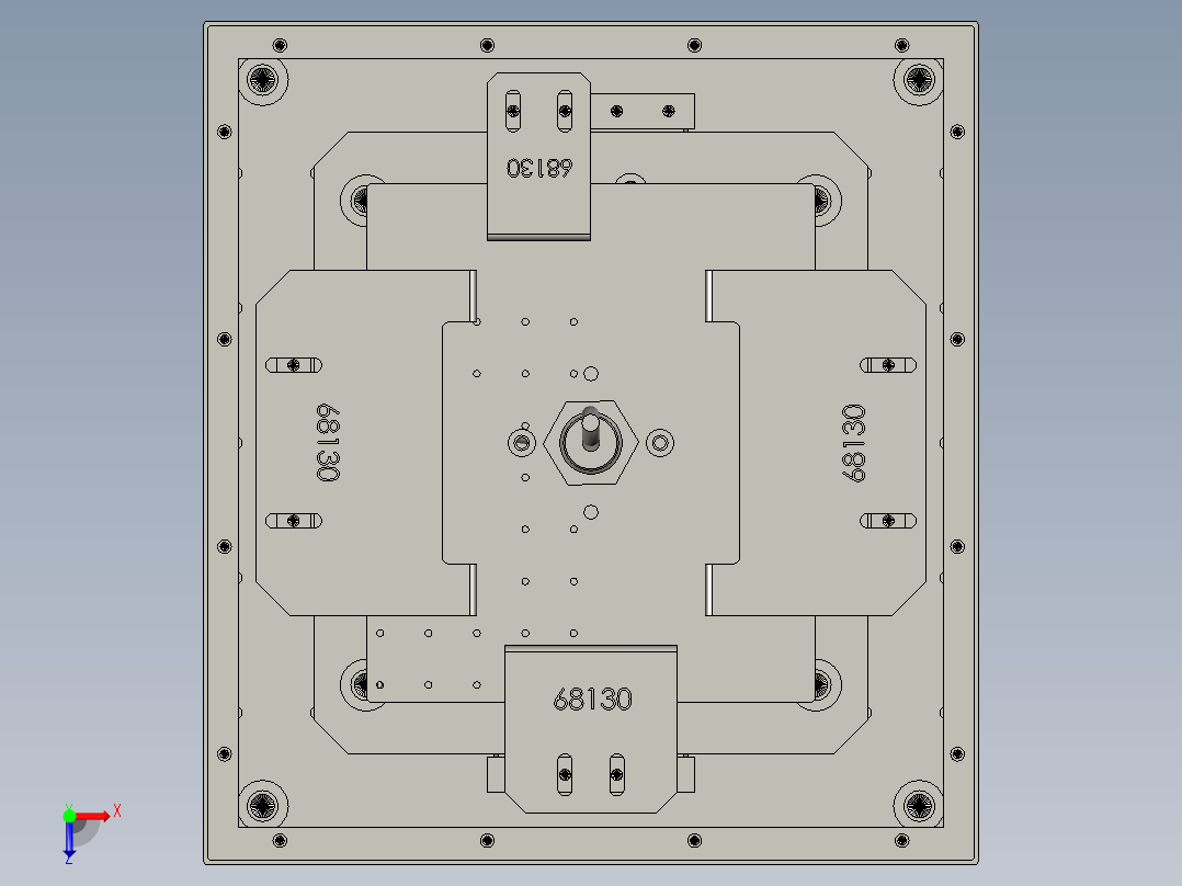 YSZ150B-05-02正极归正组件俯视图