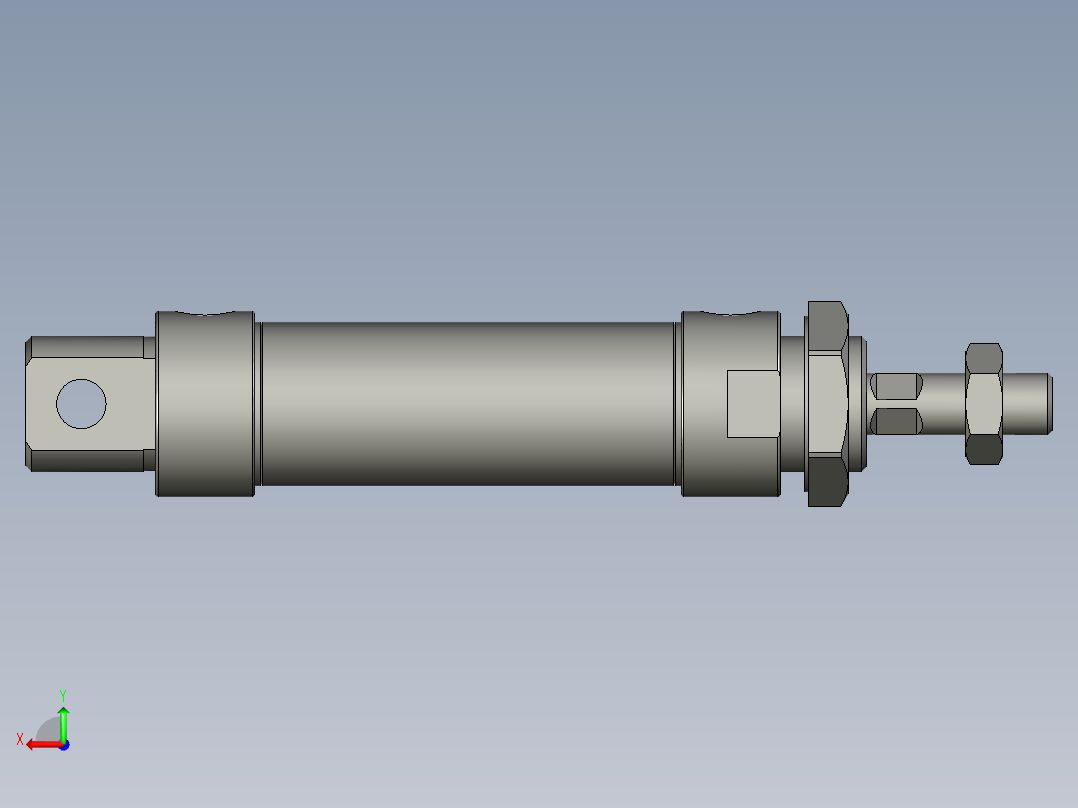 MA25x25SCA气缸后视图