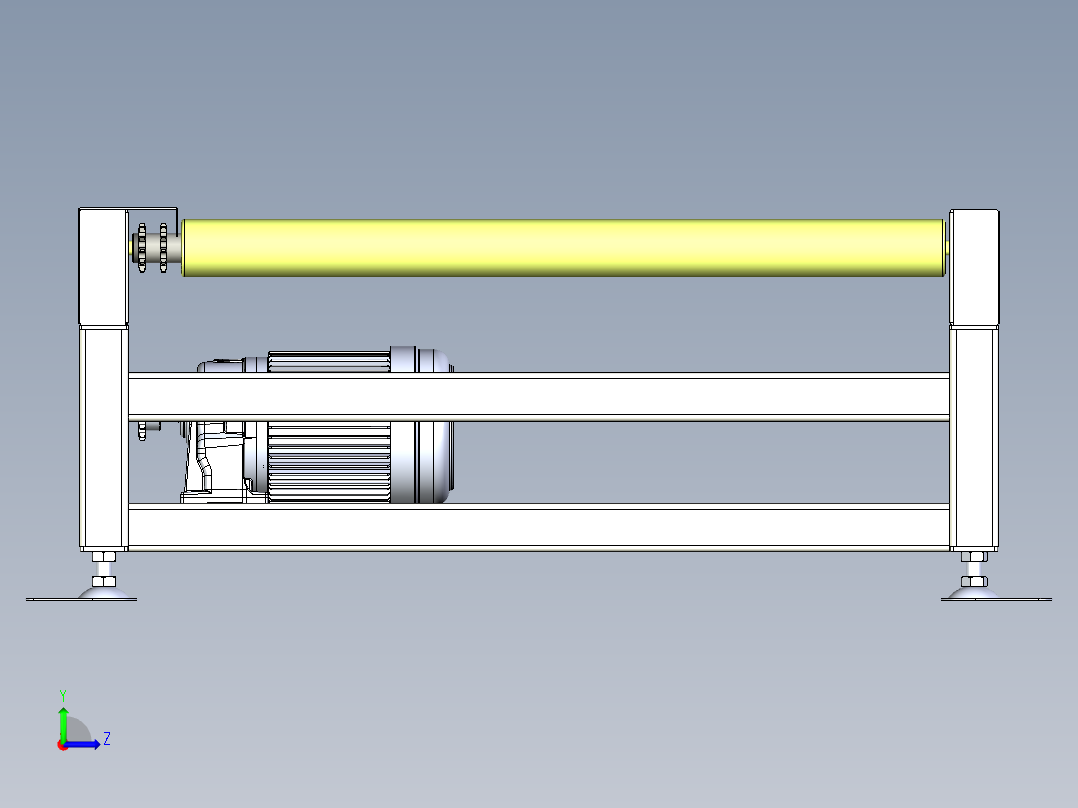 CCD1.5米滚筒线左视图