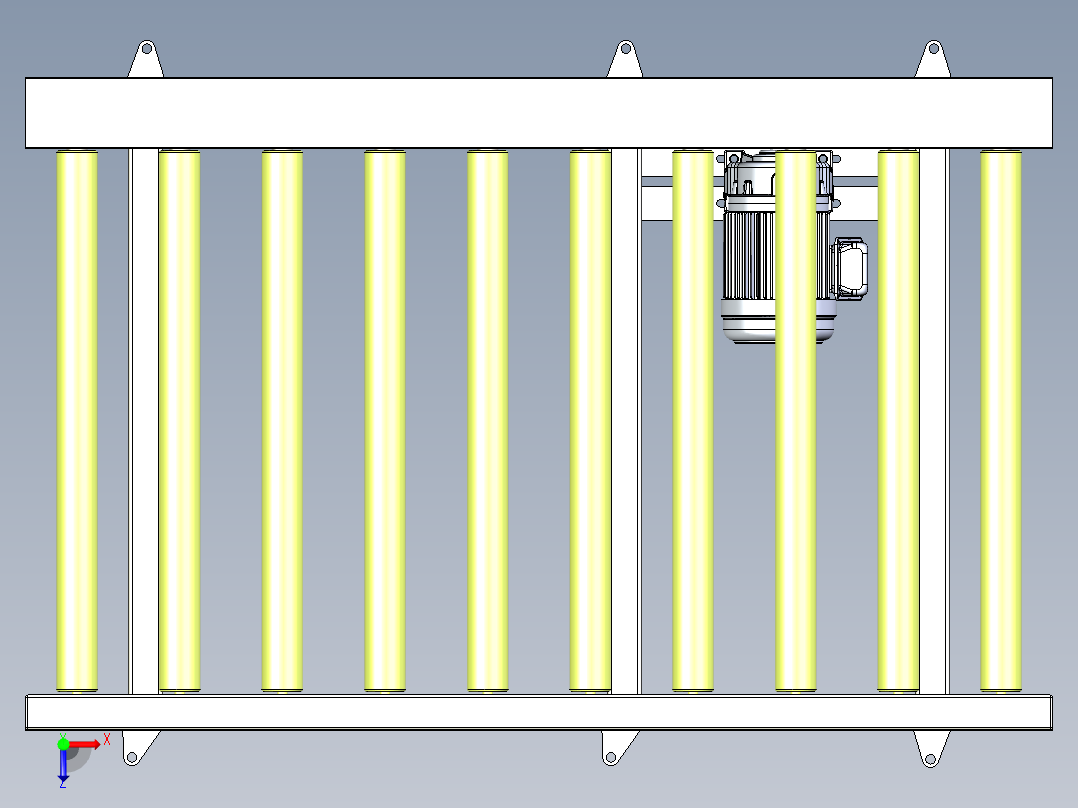CCD1.5米滚筒线俯视图