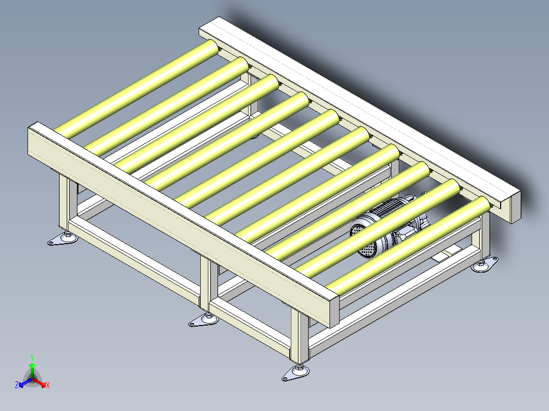 CCD1.5米滚筒线正等轴测图