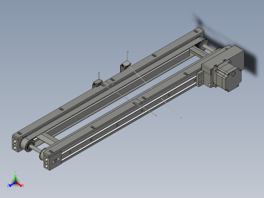 JX2101001-D1主机输送带正等轴测缩略图