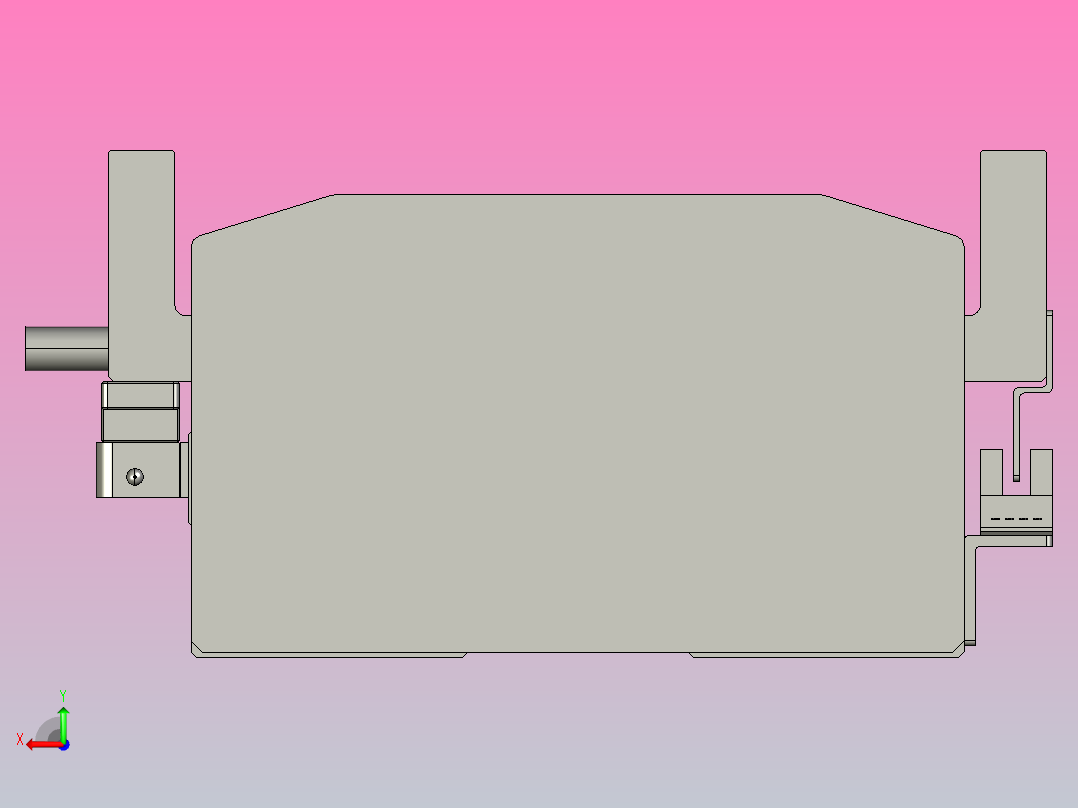 直驱直线电机轴TPA-LNP-140D-P11-L1440-C-1-3-C-10-N3(磁栅尺)后视图