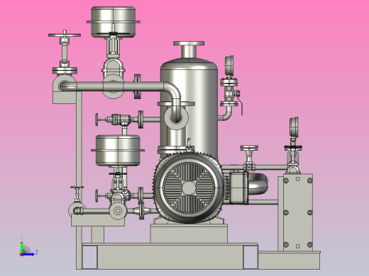 气体压缩机用于废水处理厂左视缩略图