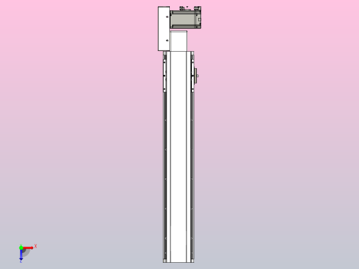 皮带直线轴半封闭可选导轨TPA-HNB-105D-90-L500-MR-C-P20-N3俯视缩略图
