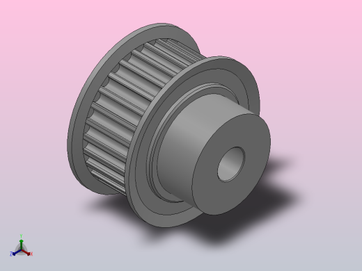 大凸缘型小凸缘型半圆弧形齿同步带轮H3M型_SH3MDC-28-10-dc6-A