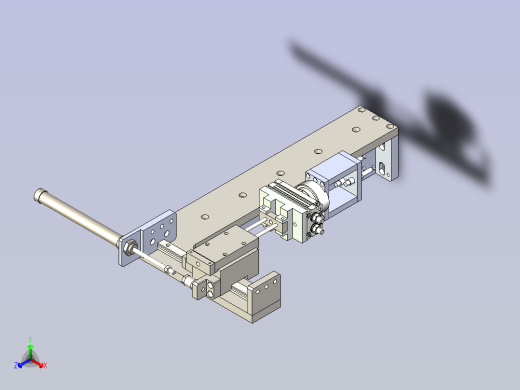 自动取料机械手组件3D模型正等轴测缩略图
