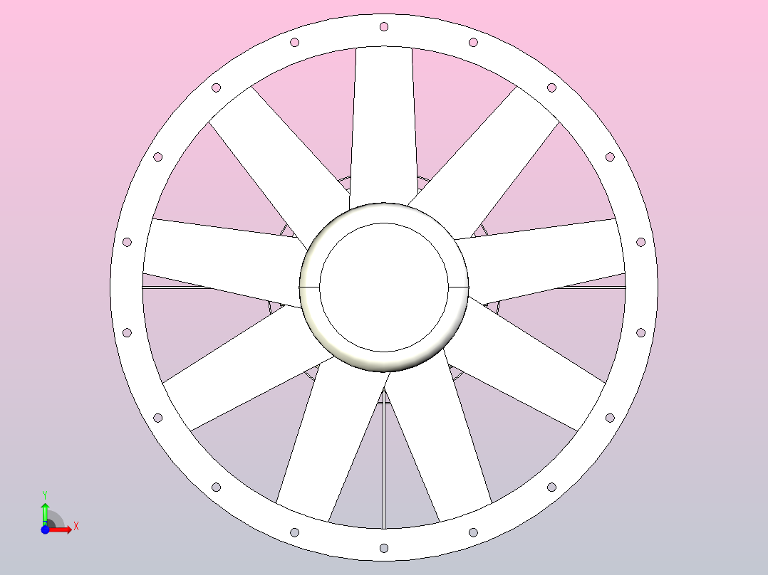 AXA系列[AXA800-9／10SH-4SU]亿利达管道风机前视图