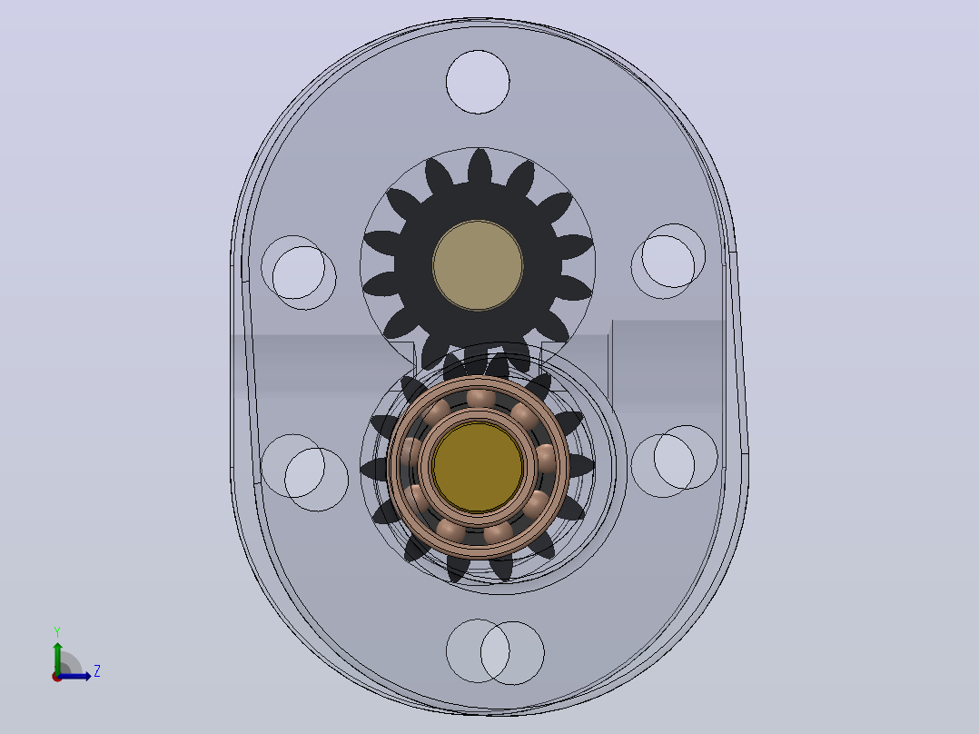 齿轮泵87左视图