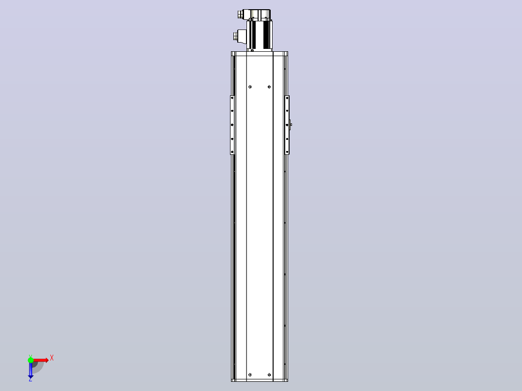 日规模组半封闭丝杆TPA-HNR-220D-3210C-L800-M-C-P1K-N3俯视图