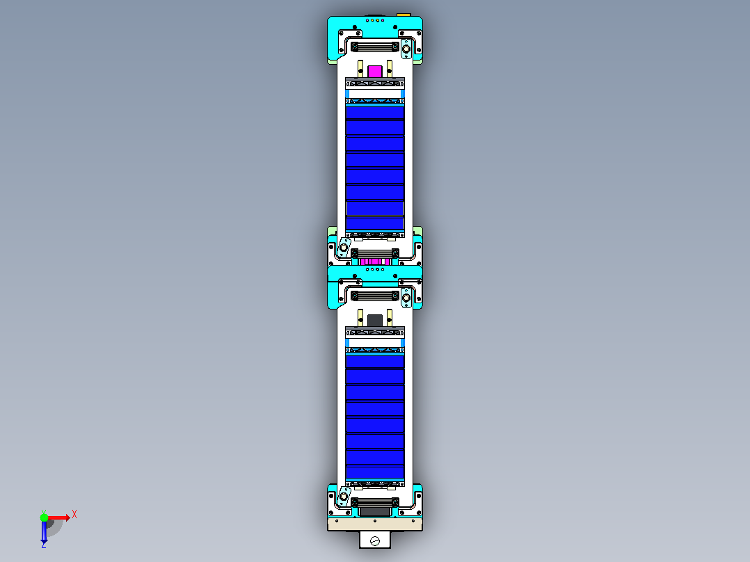 动力电池模组转运定位线俯视图