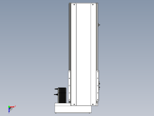 SYS22-450-BR-400W滚珠花健、支撑座、滚珠丝杠、交叉导轨、直线模组俯视缩略图