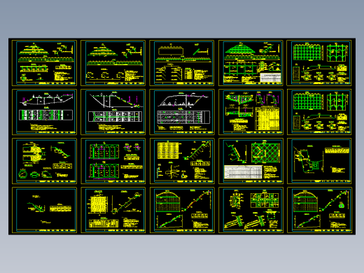 常用路基边坡防护结构CAD施工图、城市道路设计CAD施工图