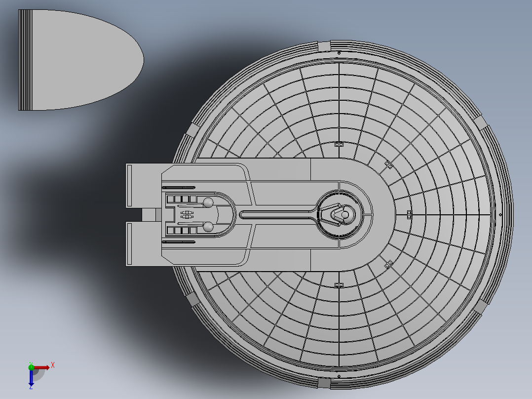 solidworks 精进号俯视图