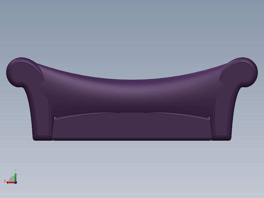 古典沙发后视图