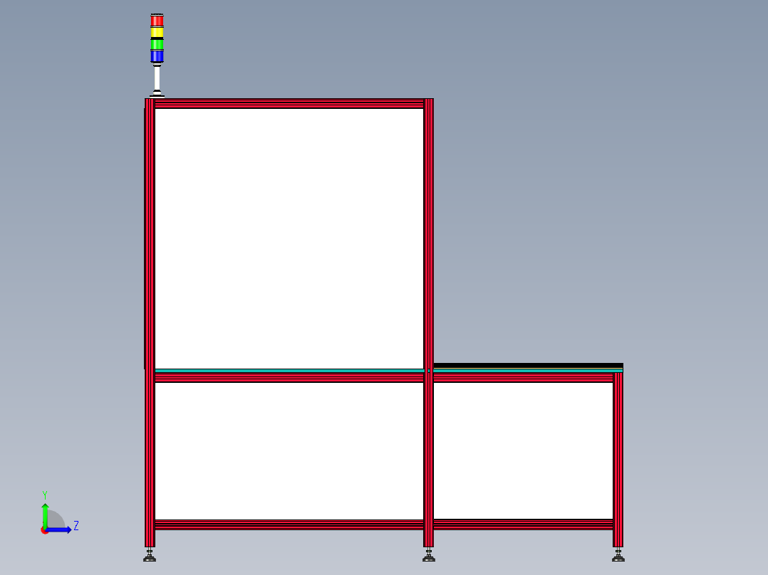 超声波汽车门板焊接左视图