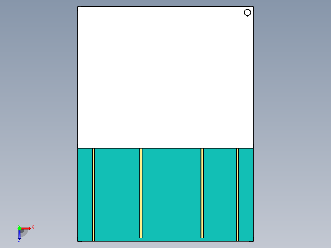 超声波汽车门板焊接俯视图