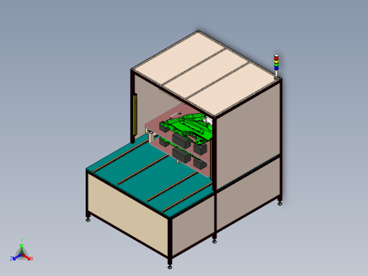 超声波汽车门板焊接正等轴测缩略图