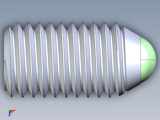 公制球形弹簧柱塞-DME SET SCREW SPRING BALL PLUNGER M12 x 22 .STEP俯视缩略图