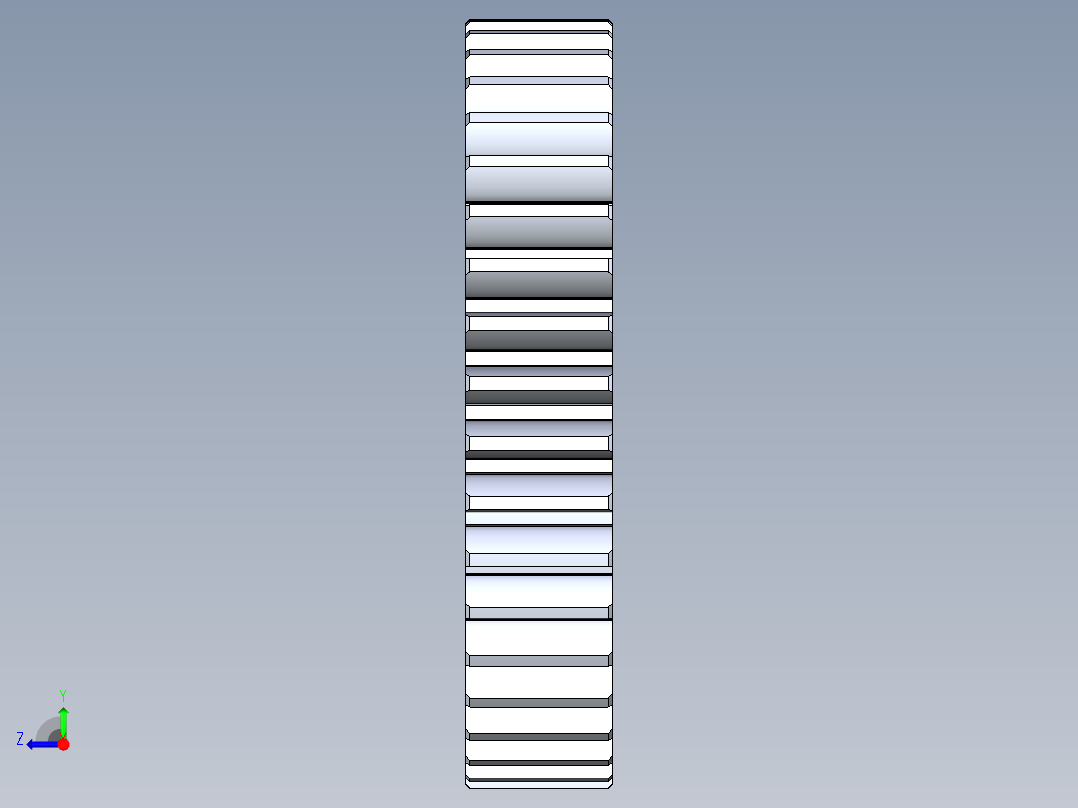 正齿轮-m1 20PA 40t Spur Gear右视图