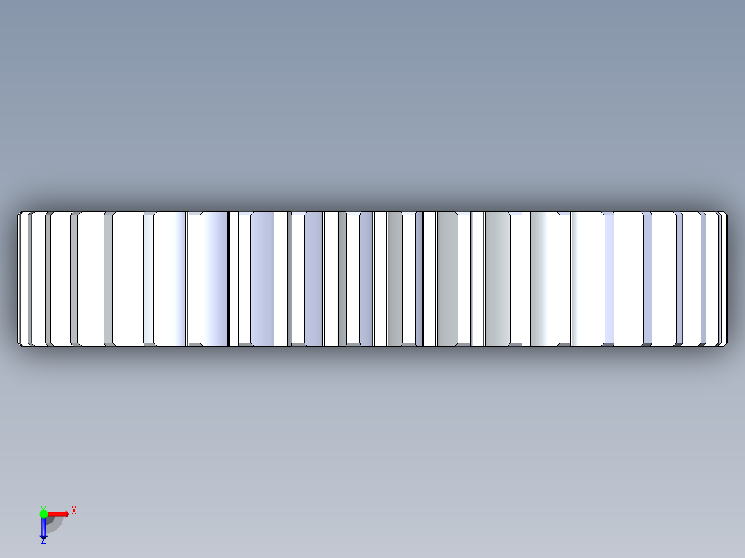 正齿轮-m1 20PA 40t Spur Gear俯视图