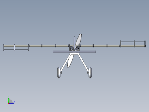 固定翼UAV无人机框架结构左视缩略图