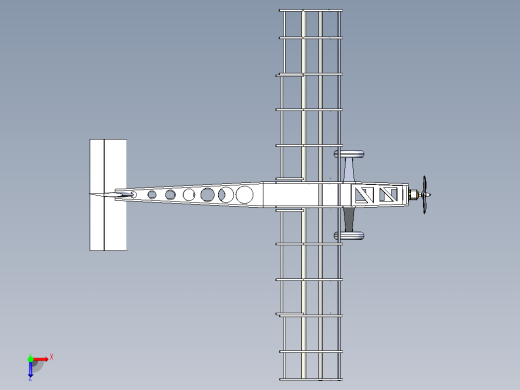 固定翼UAV无人机框架结构俯视缩略图