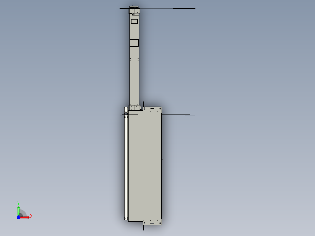 彩色玻璃立面前视图