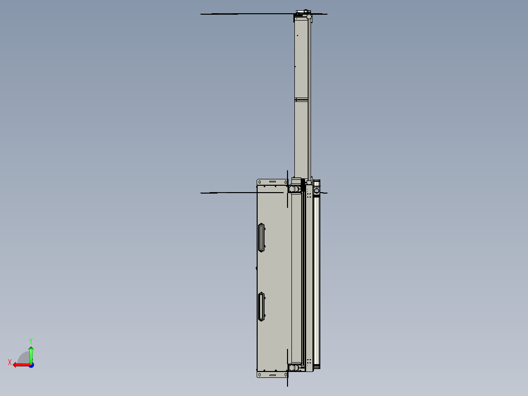彩色玻璃立面后视图