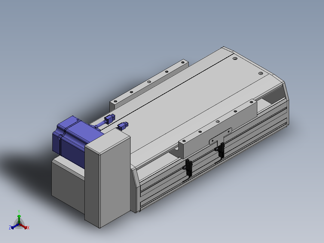 精密模组MT220-L150-100-RU-M75-C4正等轴测图