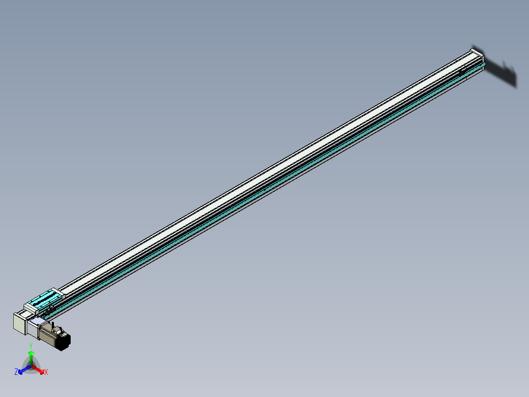 欧规系列-LB6A-L130-S2200-BL-ZP40-C3正等轴测图