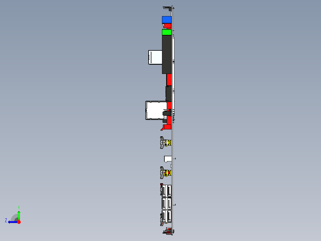华硕x399主板右视图